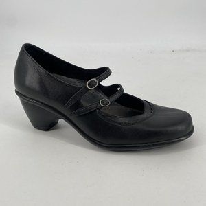 Dansko shoes women’s 40 10 black leather mary jane heels minimalist business